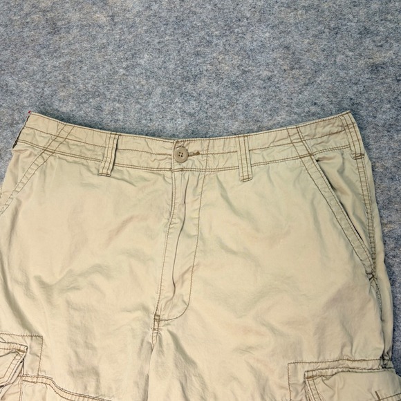 Polo Jeans Company Ralph Lauren MFG Other - Polo Jeans Company Ralph Lauren Beige Cotton Cargo Shorts Men's‎ Size 36 Y2K